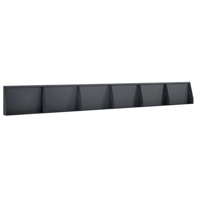 Keerwand 6 st 60 x 12 x 50 cm Staal Antraciet