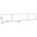 Keerwand 6 st 60 x 12 x 50 cm Staal Antraciet