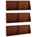 Keerwand 6 st 60 x 12 x 50 cm weervast staal Roestkleurig