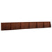 Keerwand 6 st 60 x 12 x 50 cm weervast staal Roestkleurig