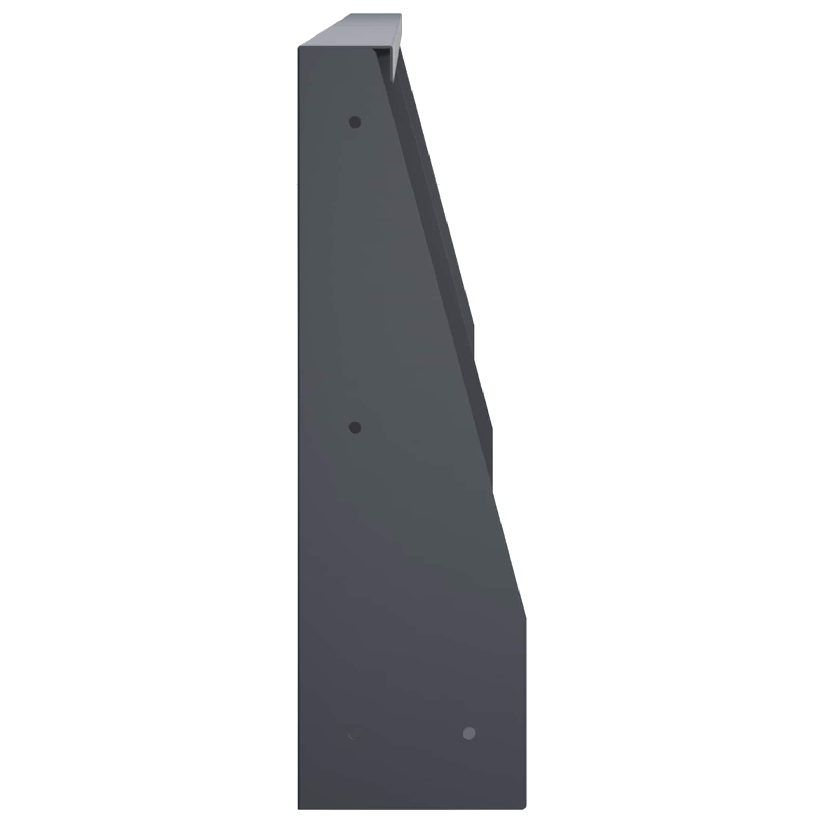 Keerwand 6 st 80 x 12 x 30 cm Staal Antraciet