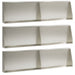 Keerwand 6 st 80 x 12 x 30 cm Roestvrij staal zilver