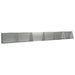Keerwand 6 st 80 x 12 x 30 cm Gegalvaniseerd staal zilver