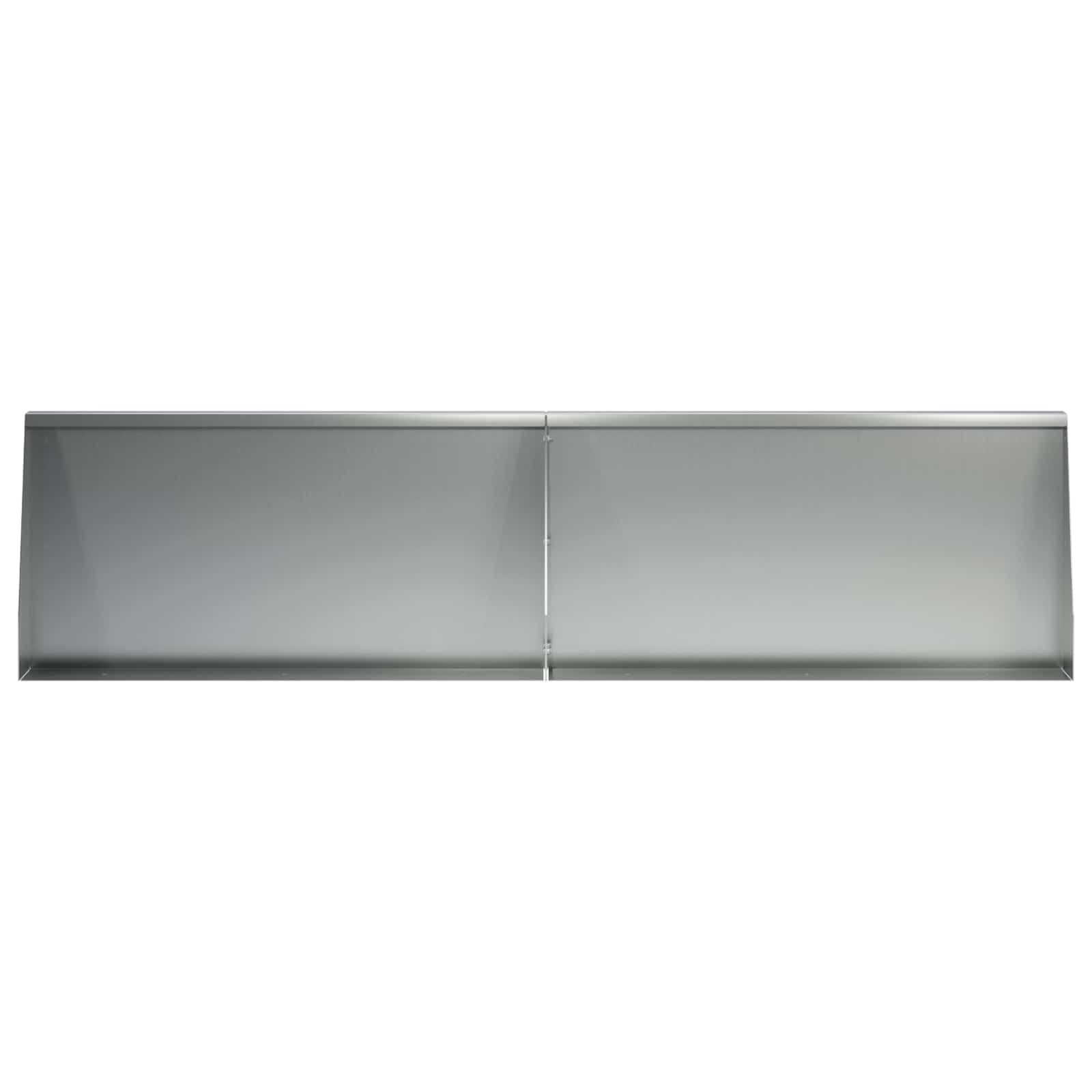 Keerwand 6 st 80 x 12 x 30 cm Gegalvaniseerd staal zilver