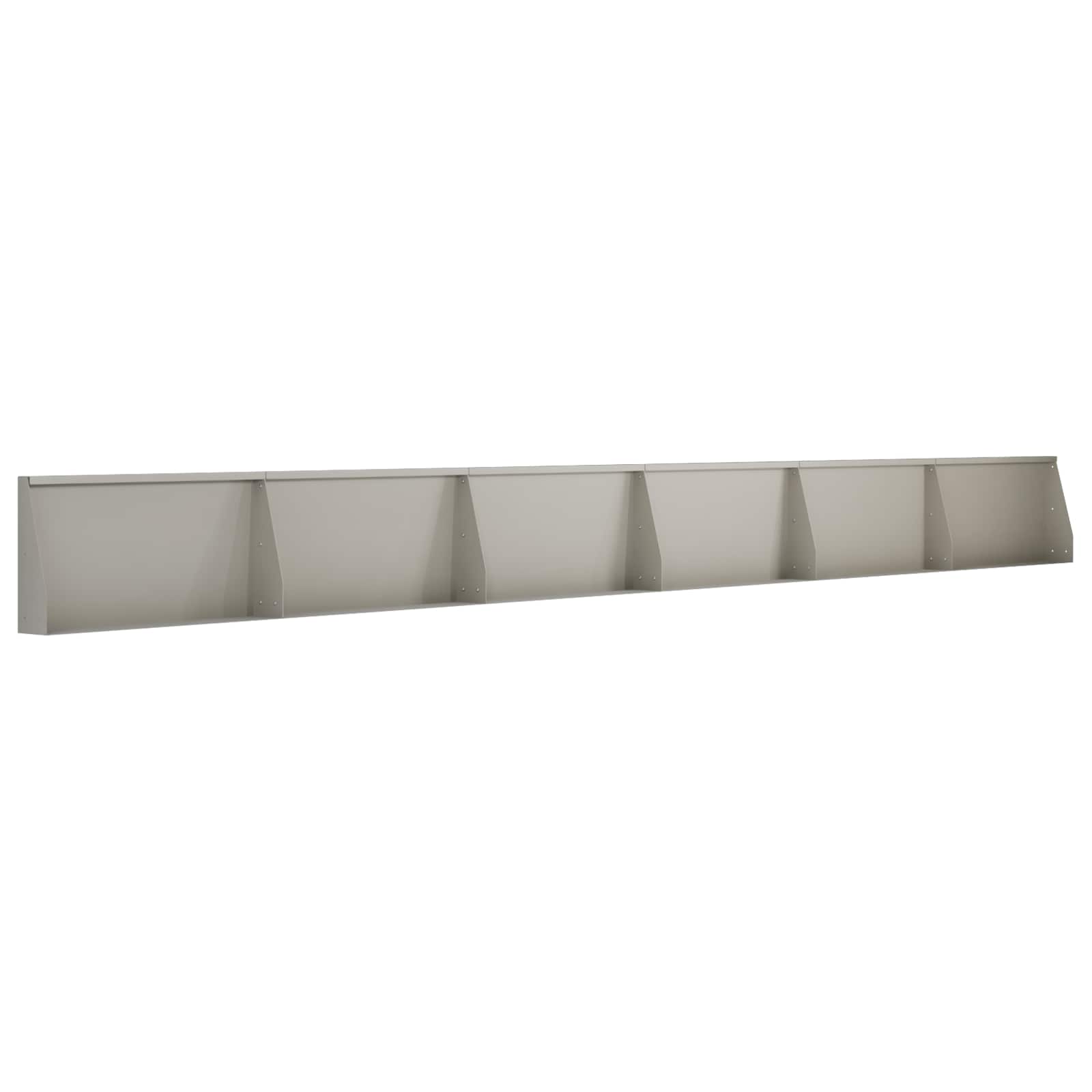 Keerwand 6 st 80 x 12 x 30 cm weervast staal Roestkleurig