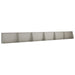 Keerwand 6 st 80 x 12 x 30 cm weervast staal Roestkleurig