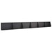 Keerwand 6 st 80 x 12 x 40 cm Staal Zwart
