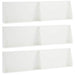 Keerwand 6 st 80 x 12 x 40 cm Staal Wit