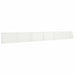 Keerwand 6 st 80 x 12 x 40 cm Staal Wit