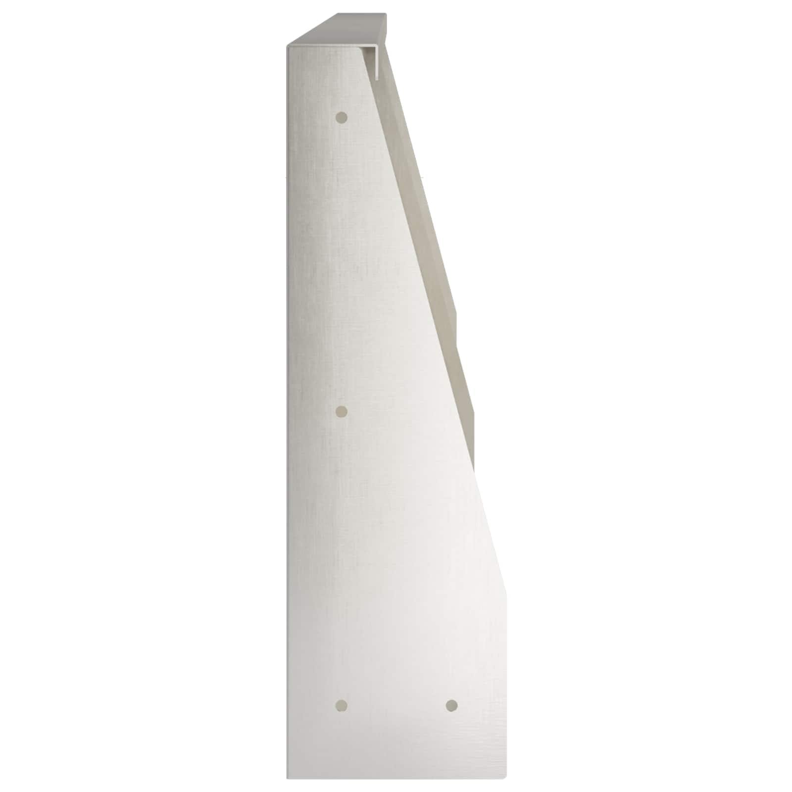 Keerwand 6 st 80 x 12 x 40 cm Roestvrij staal zilver