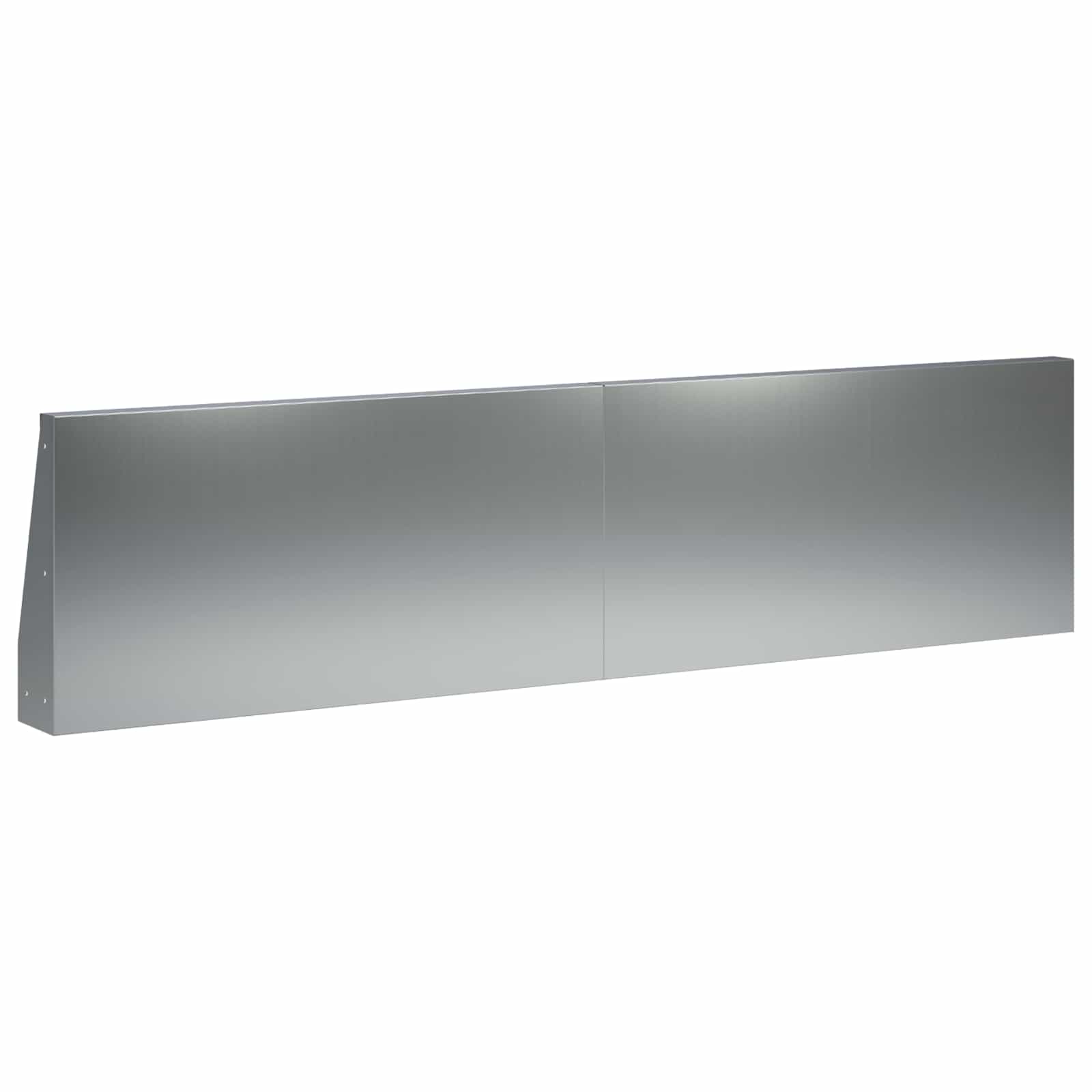 Keerwand 6 st 80 x 12 x 40 cm Gegalvaniseerd staal zilver