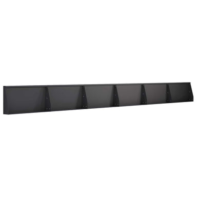 Keerwand 6 st 80 x 12 x 50 cm Staal Zwart