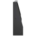 Keerwand 6 st 80 x 12 x 50 cm Staal Zwart