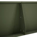 Keerwand 6 st 80 x 12 x 50 cm Staal Olijfgroen