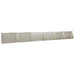 Keerwand 6 st 80 x 12 x 50 cm Roestvrij staal zilver