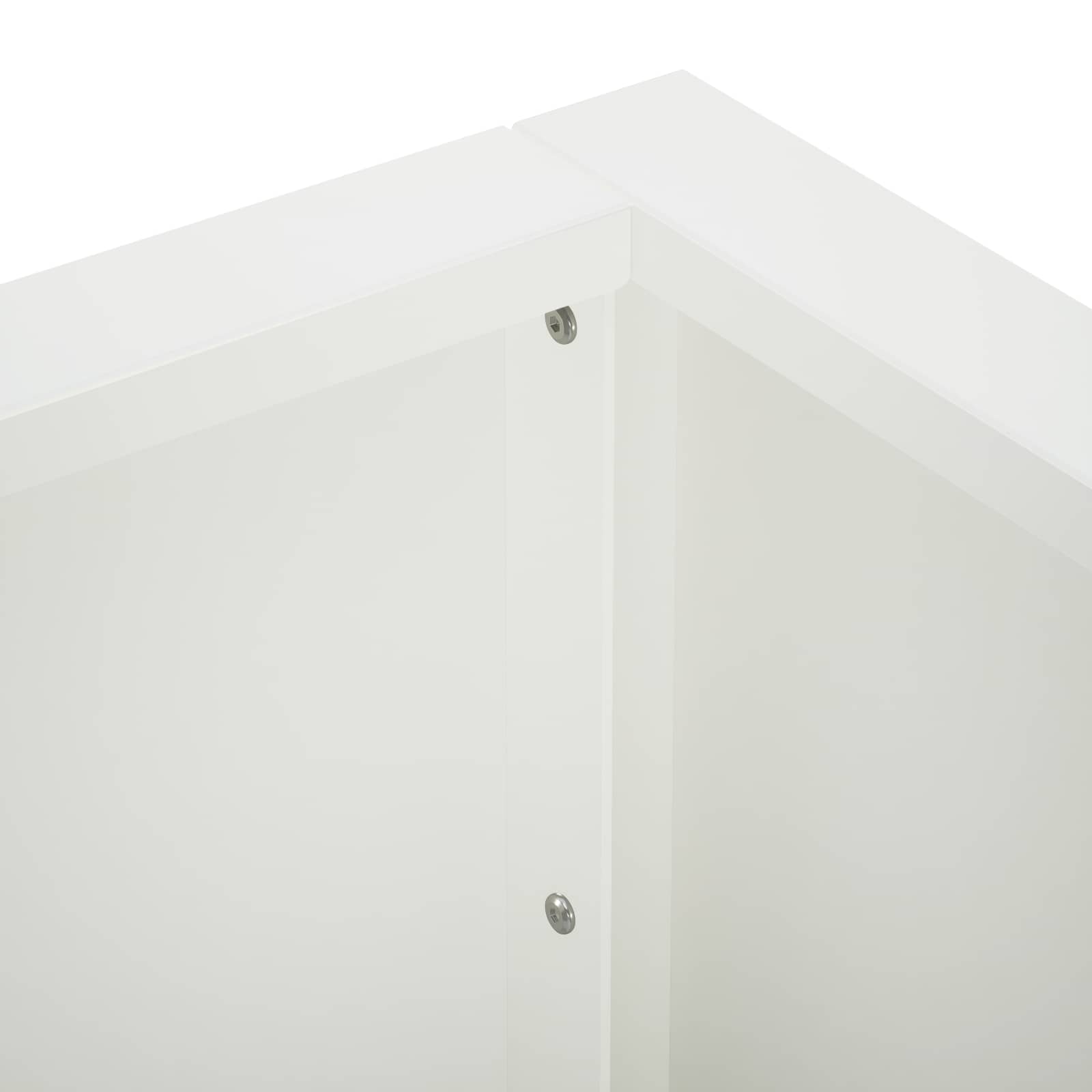 Retentiewall 4 st 100 x 100 x 30 cm Staal Wit