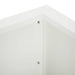 Retentiewall 4 st 100 x 100 x 30 cm Staal Wit