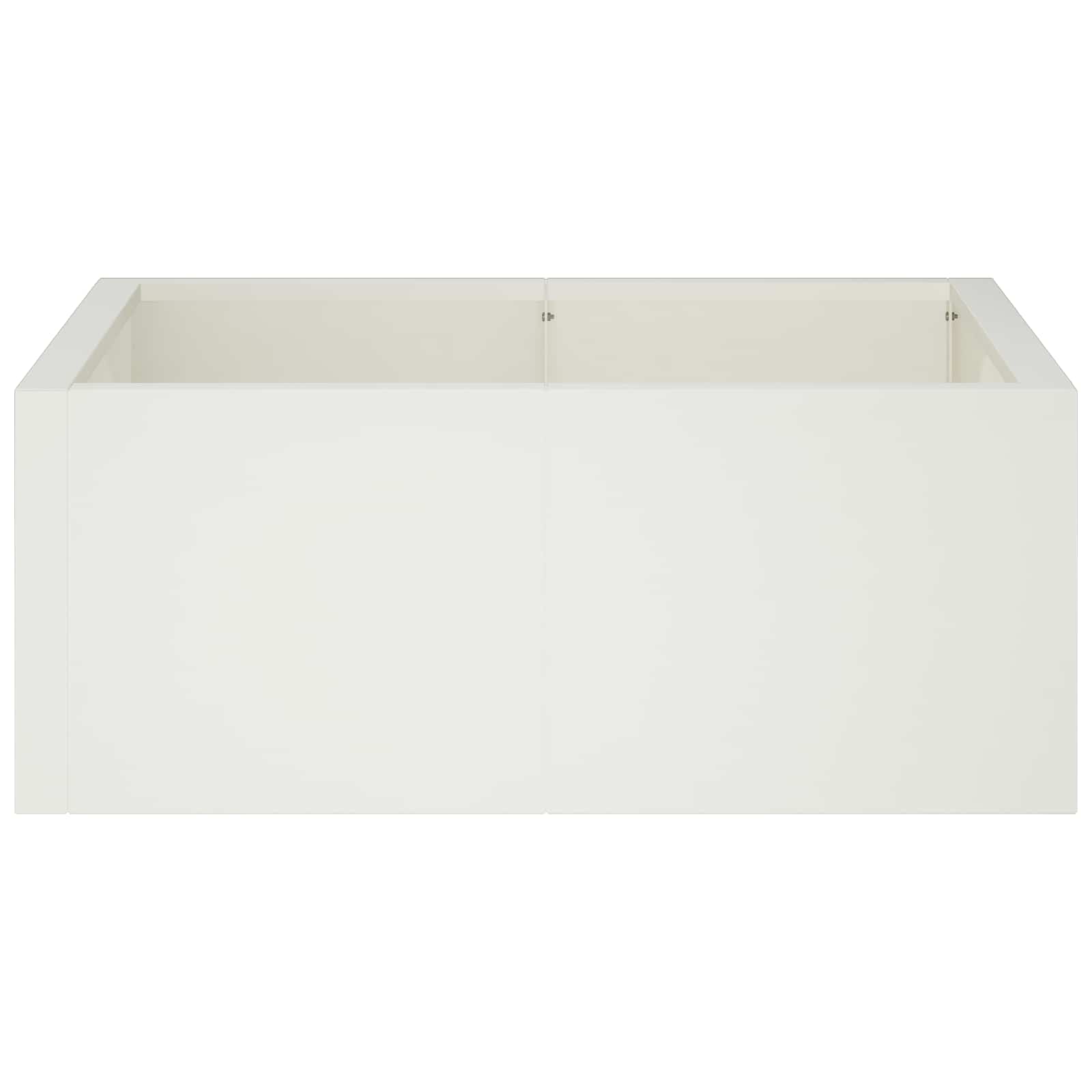Retentiewall 4 st 100 x 100 x 30 cm Staal Wit