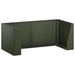 Retentiewall 4 st 100 x 100 x 30 cm Staal Olijfgroen