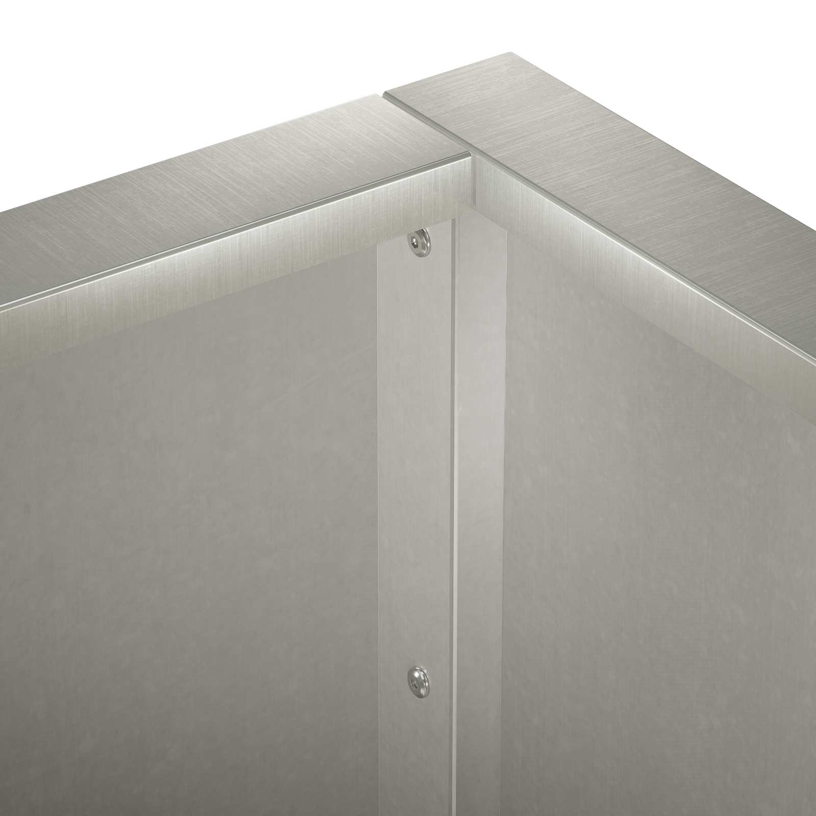 Retentiewall 4 st 100 x 100 x 30 cm Roestvrij staal zilver