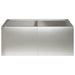 Retentiewall 4 st 100 x 100 x 30 cm Roestvrij staal zilver