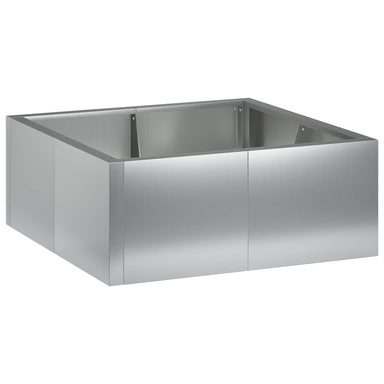 Retentiewall 4 st 100 x 100 x 30 cm Gegalvaniseerd staal zilver