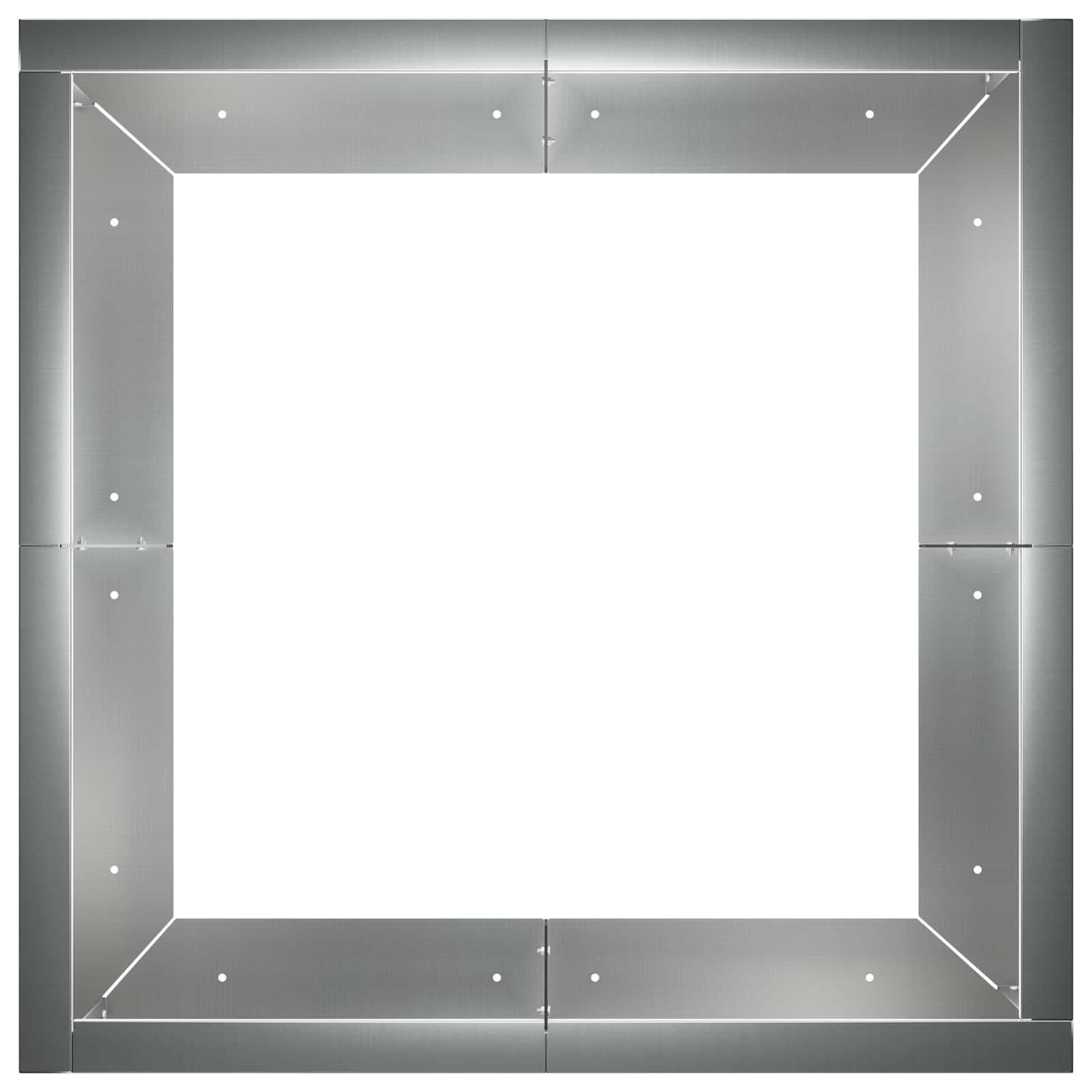Retentiewall 4 st 100 x 100 x 30 cm Gegalvaniseerd staal zilver