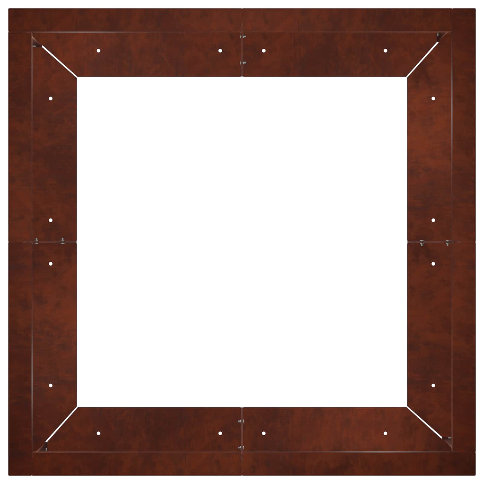 Retentiewall 4 st 100 x 100 x 30 cm weervast staal Roestkleurig