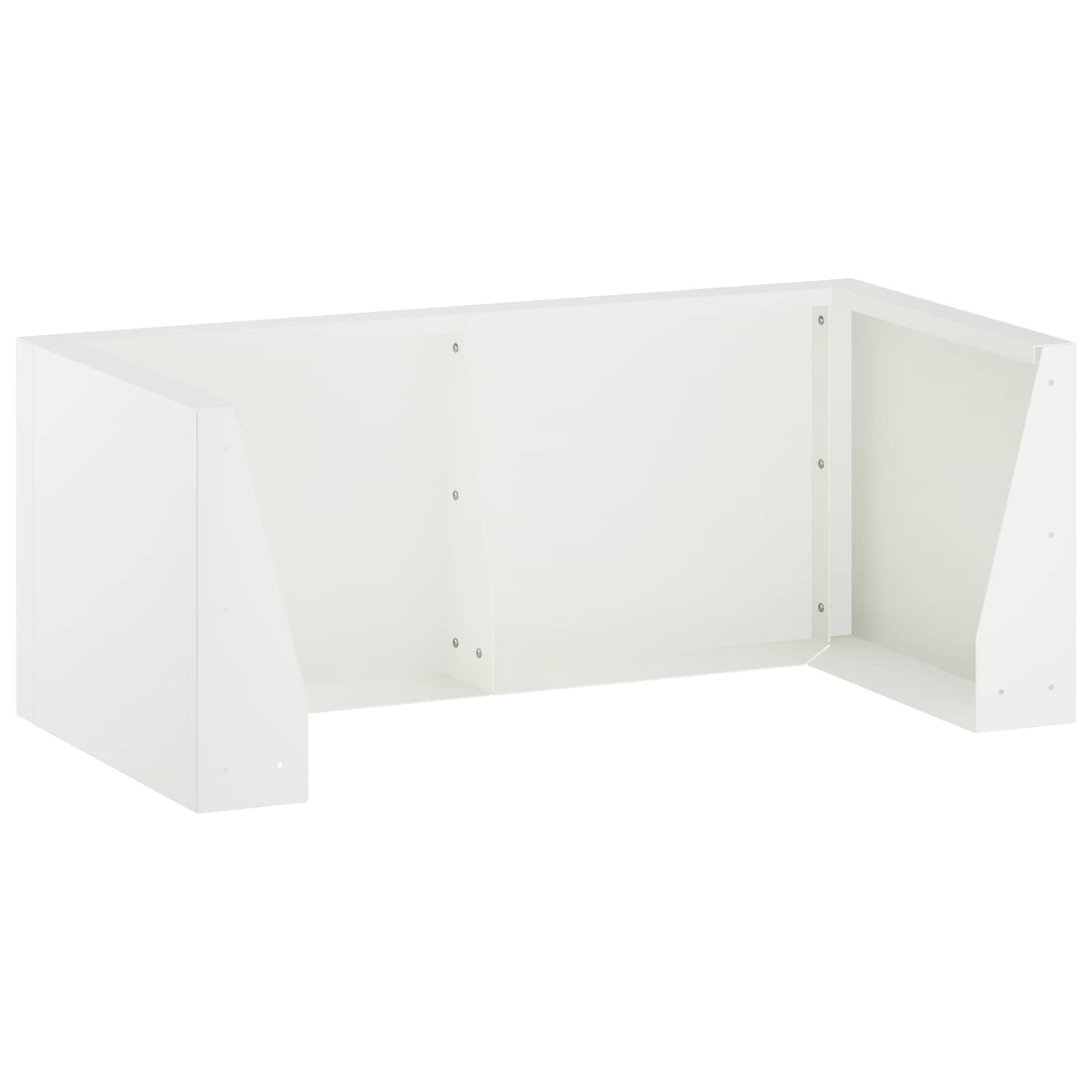 Retentiewall 4 st 100 x 100 x 40 cm Staal Wit