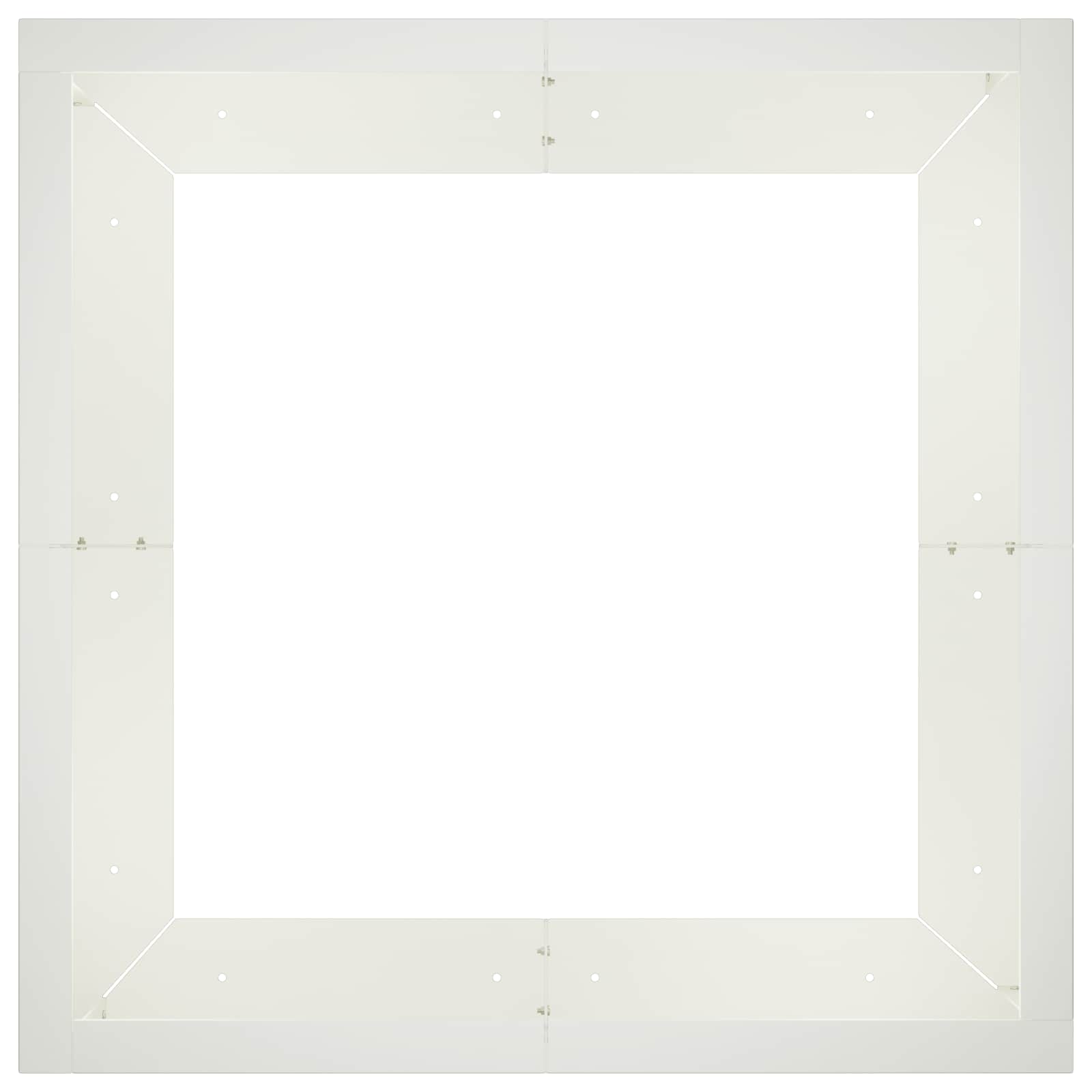 Retentiewall 4 st 100 x 100 x 40 cm Staal Wit
