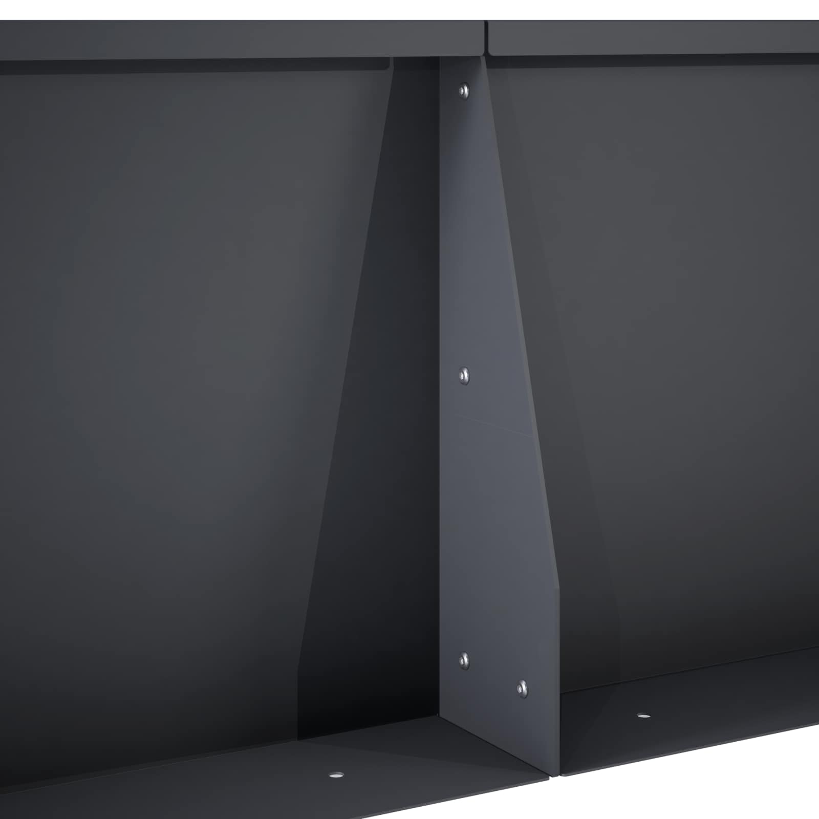 Retentiewall 4 st 100 x 100 x 40 cm Staal Antraciet