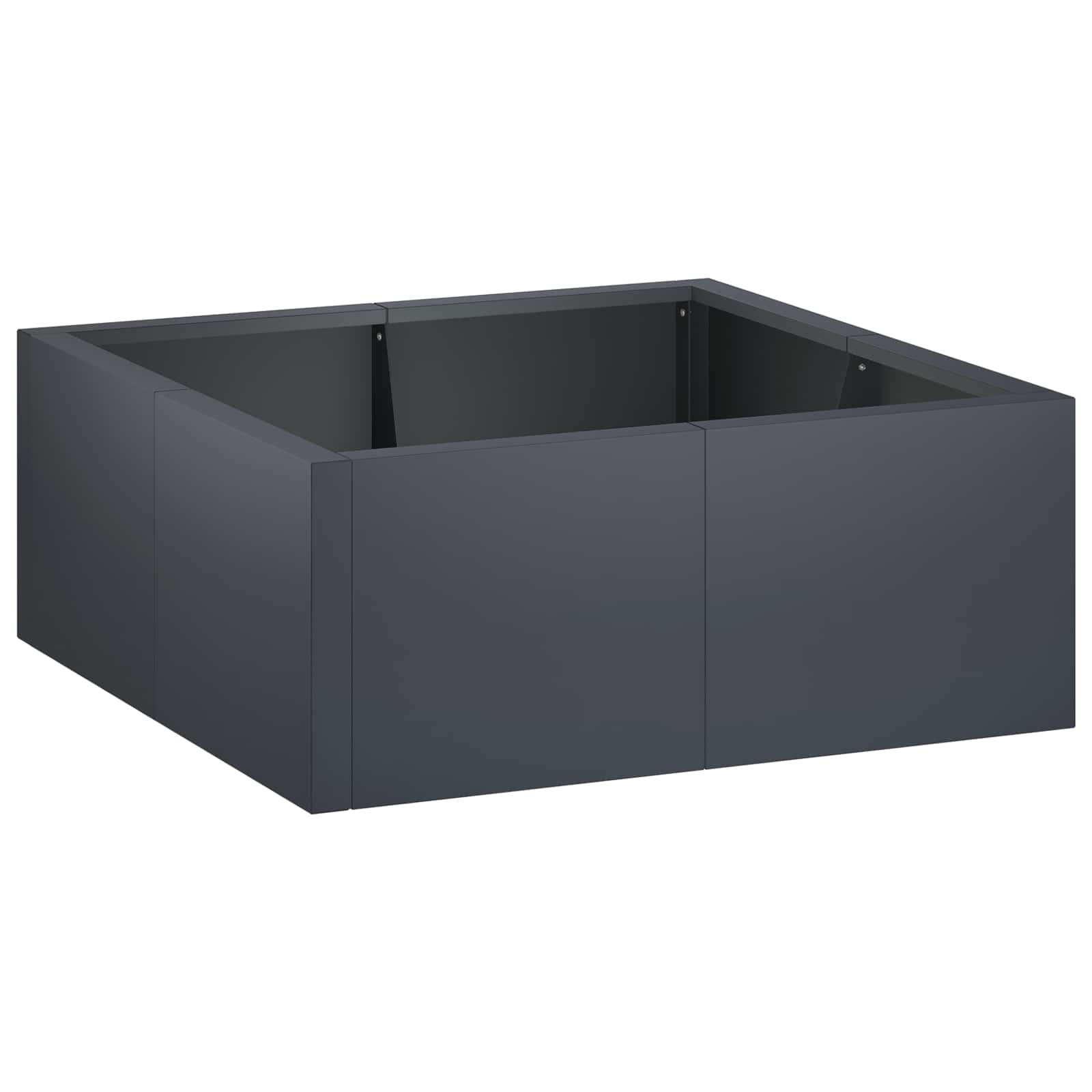 Retentiewall 4 st 100 x 100 x 40 cm Staal Antraciet