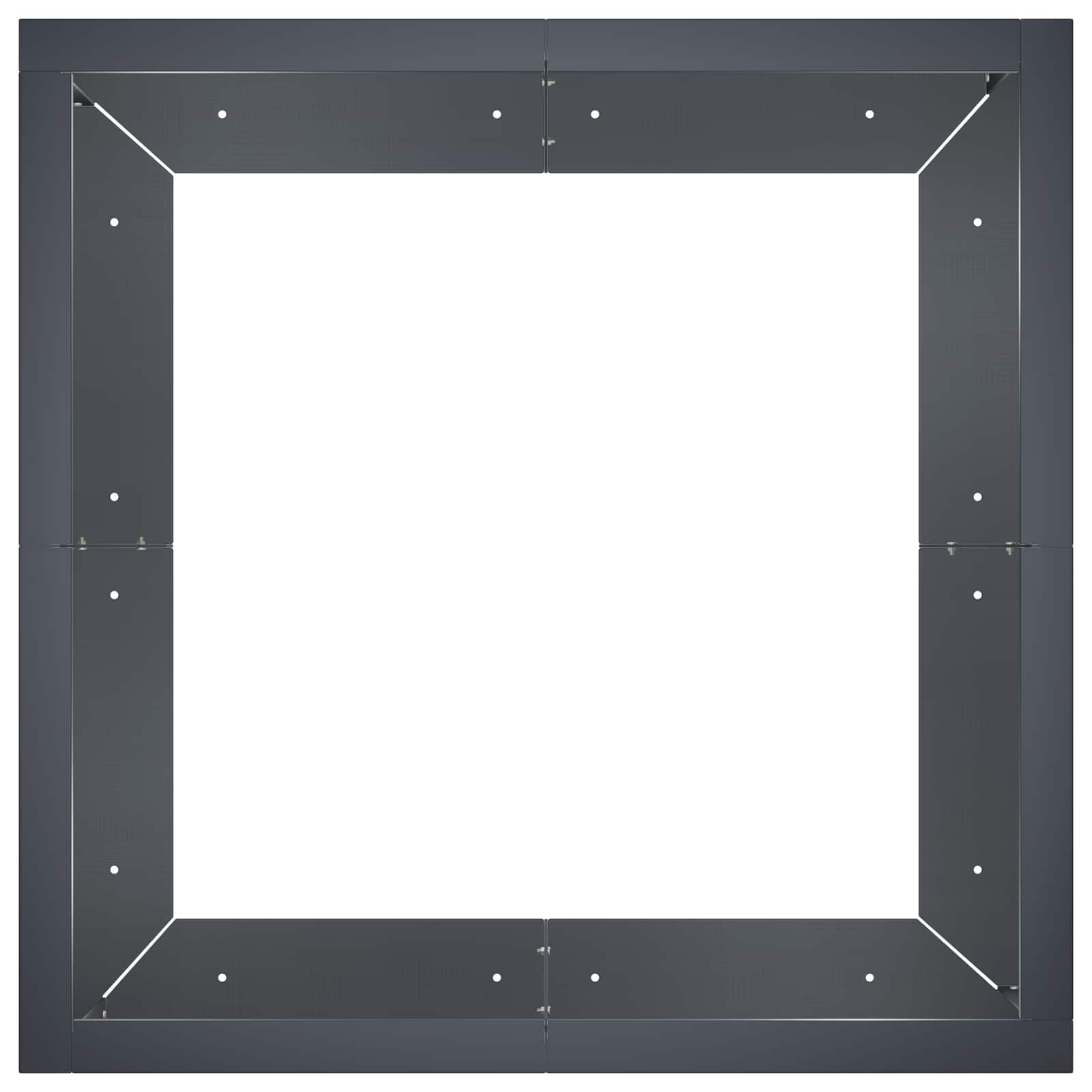 Retentiewall 4 st 100 x 100 x 40 cm Staal Antraciet