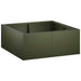 Retentiewall 4 st 100 x 100 x 40 cm Staal Olijfgroen