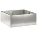 Retentiewall 4 st 100 x 100 x 40 cm Roestvrij staal zilver