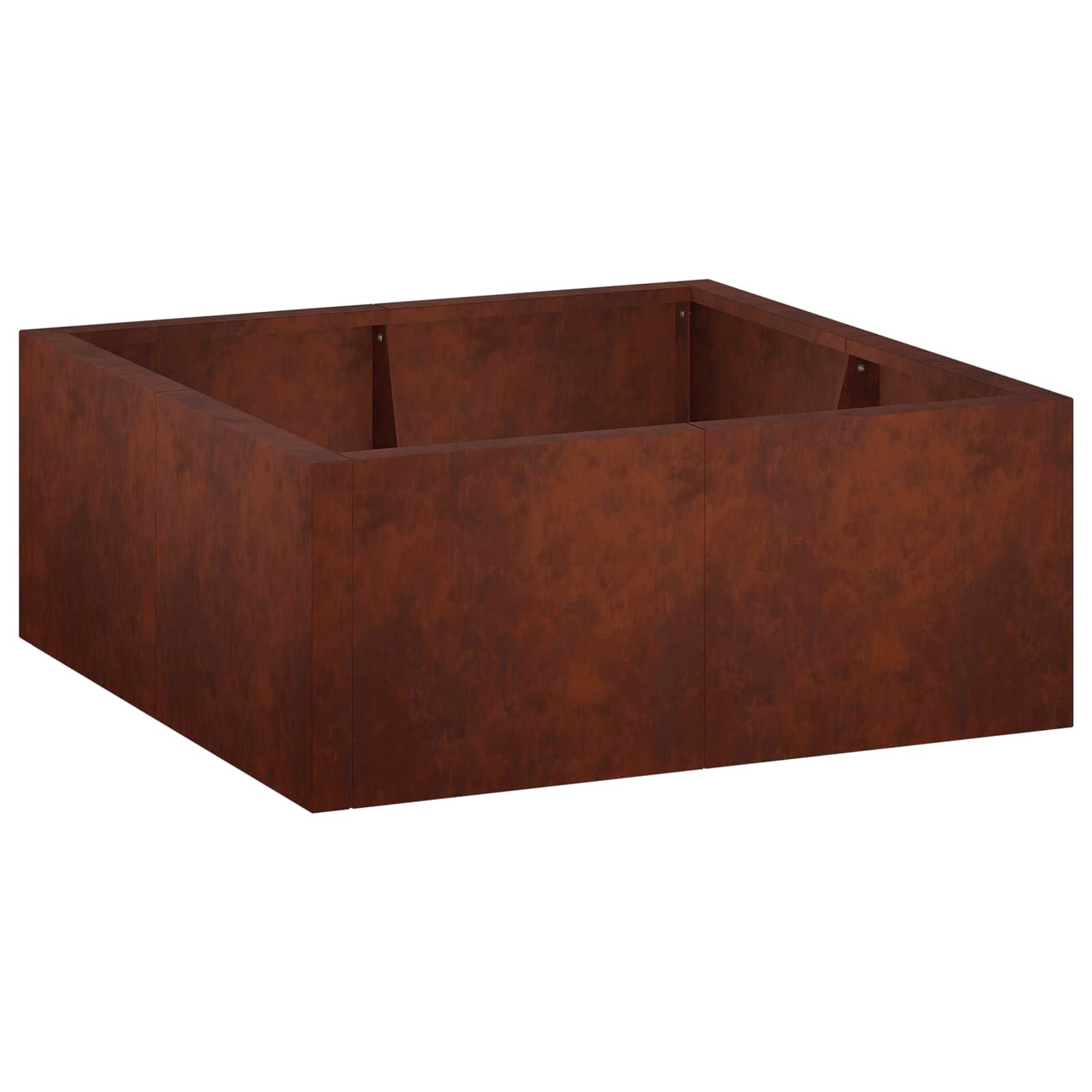 Retentiewall 4 st 100 x 100 x 40 cm weervast staal Roestkleurig