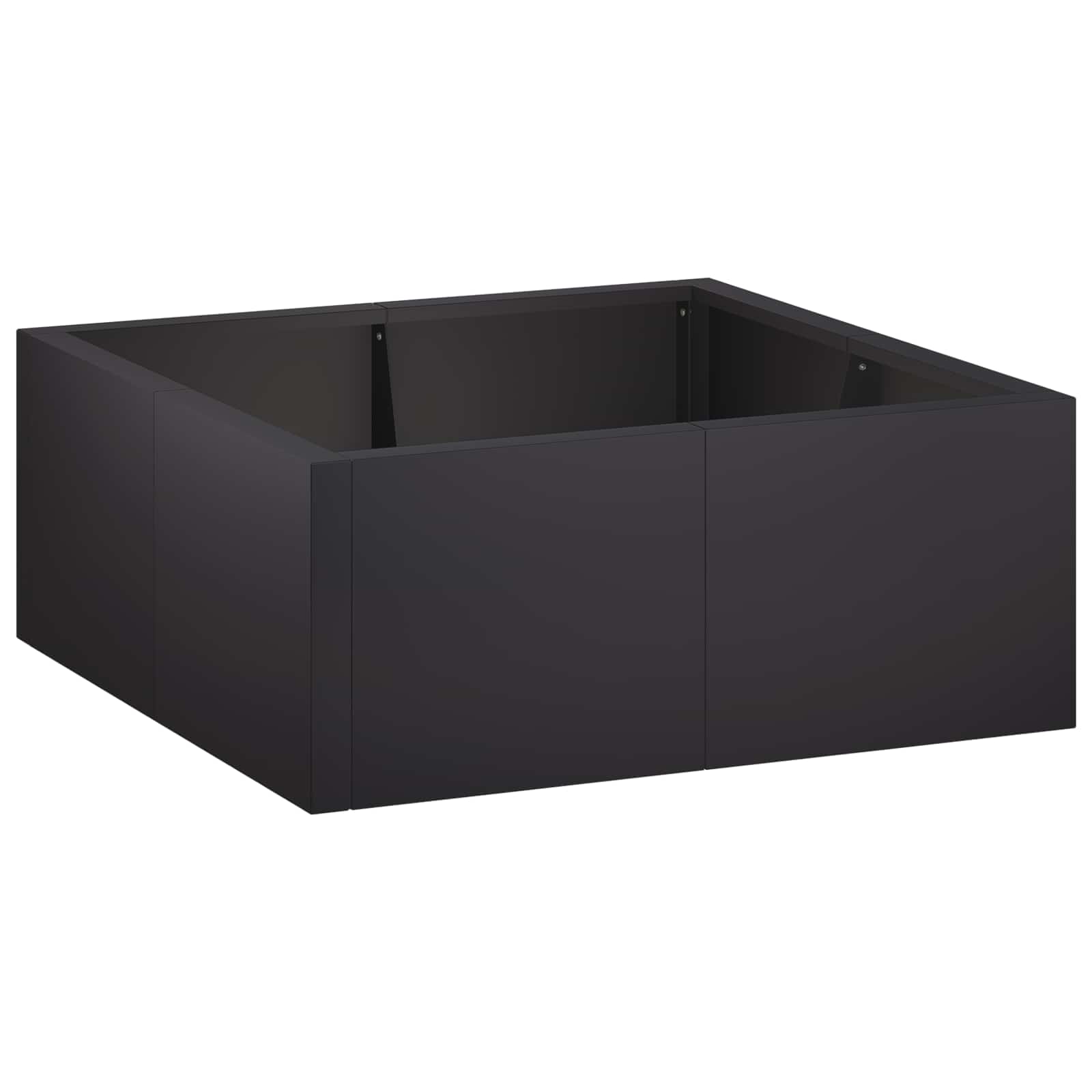 Retentiewall 4 st 100 x 100 x 50 cm Staal Zwart
