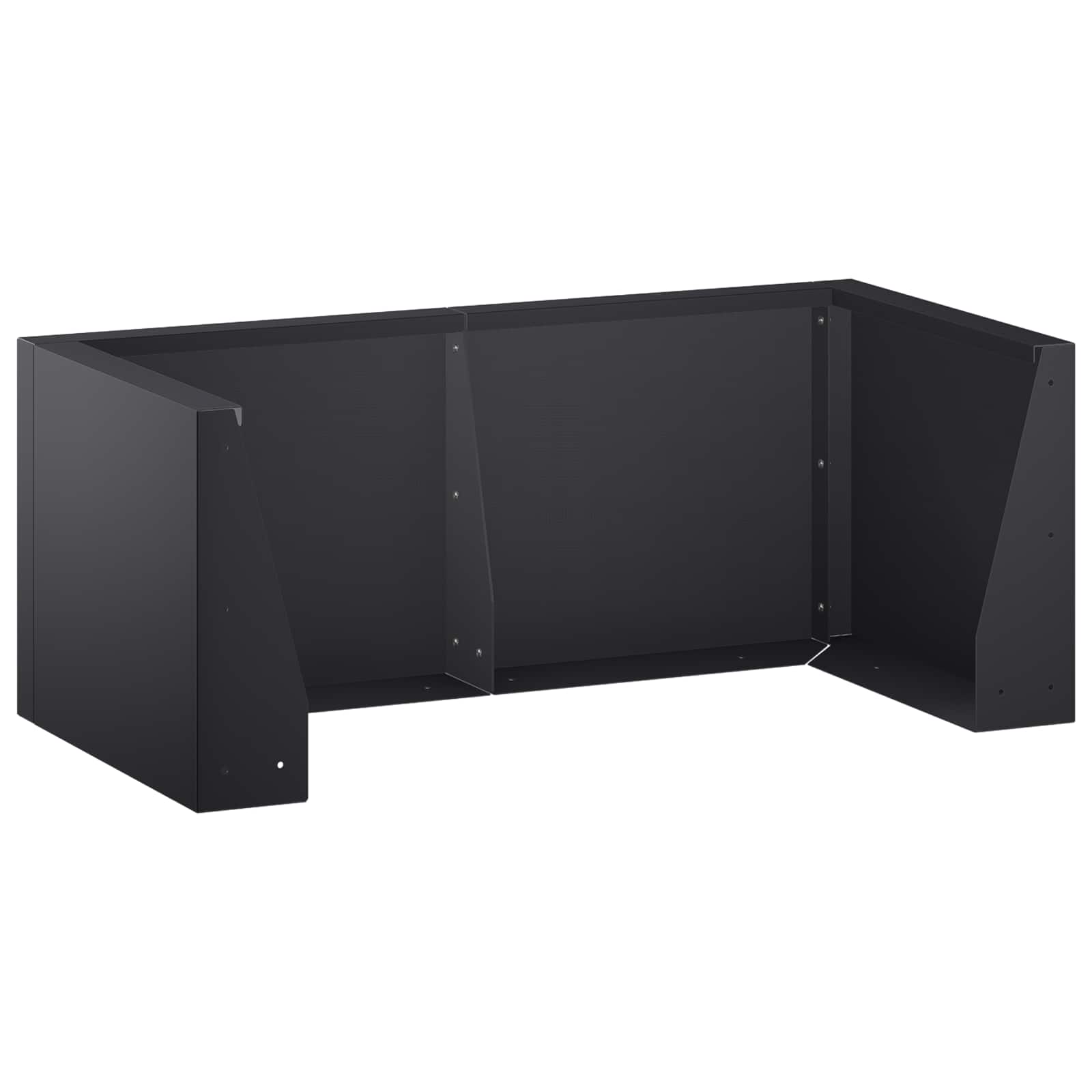 Retentiewall 4 st 100 x 100 x 50 cm Staal Zwart