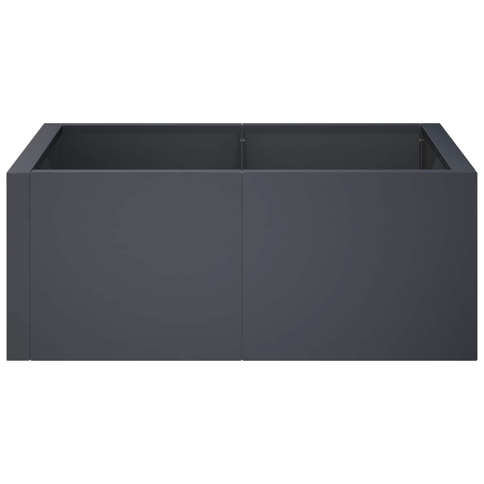 Retentiewall 4 st 100 x 100 x 50 cm Staal Antraciet