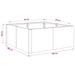 Retentiewall 4 st 100 x 100 x 50 cm Staal Olijfgroen