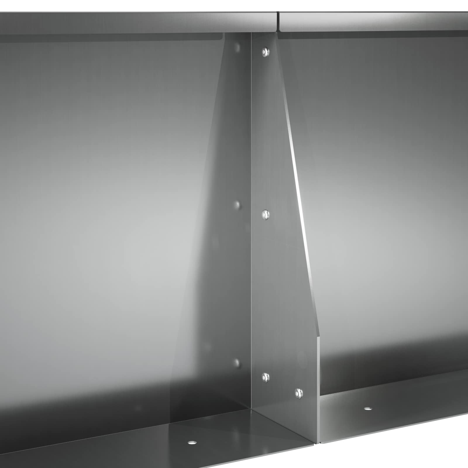 Retentiewall 4 st 100 x 100 x 50 cm Gegalvaniseerd staal zilver