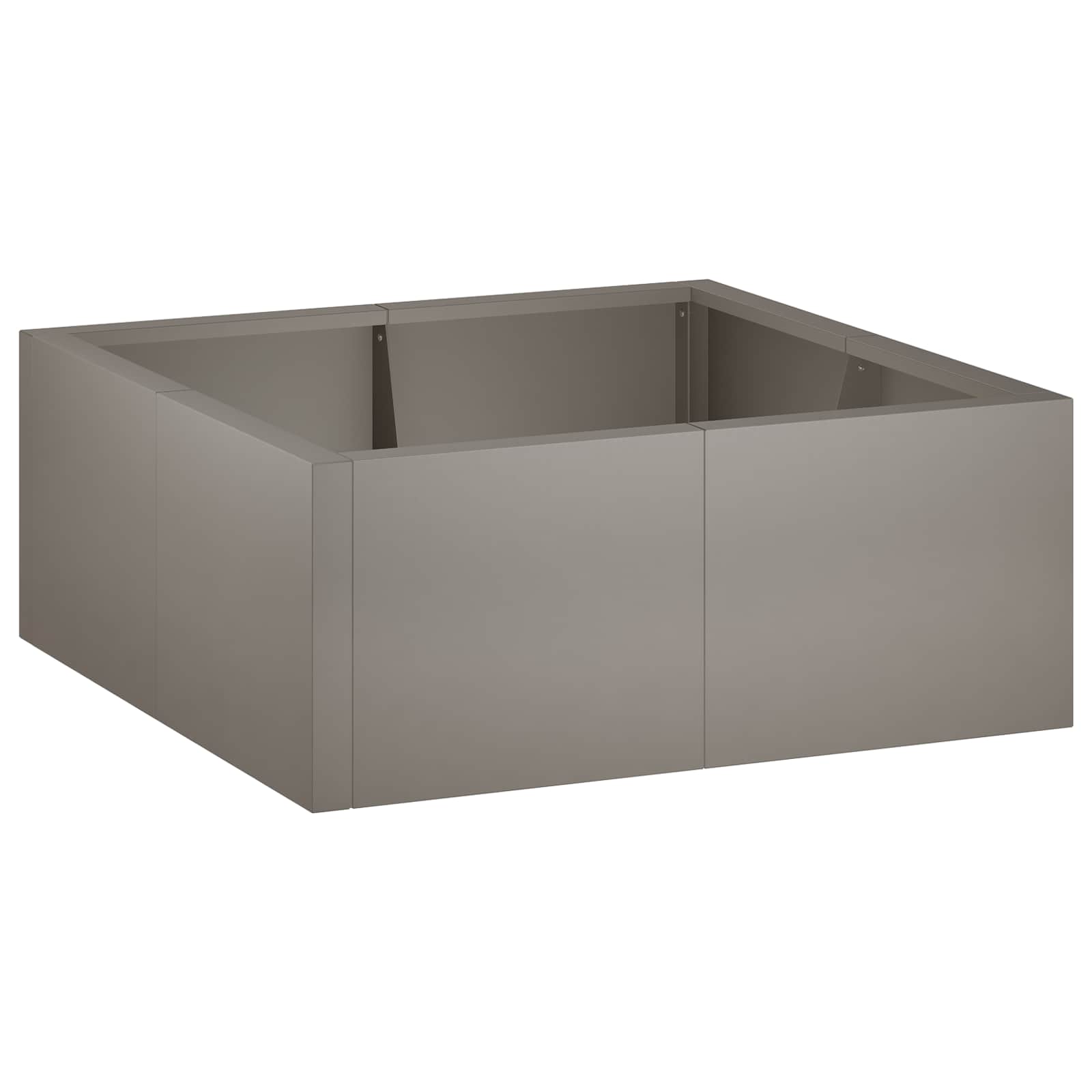 Retentiewall 4 st 100 x 100 x 50 cm weervast staal Roestkleurig