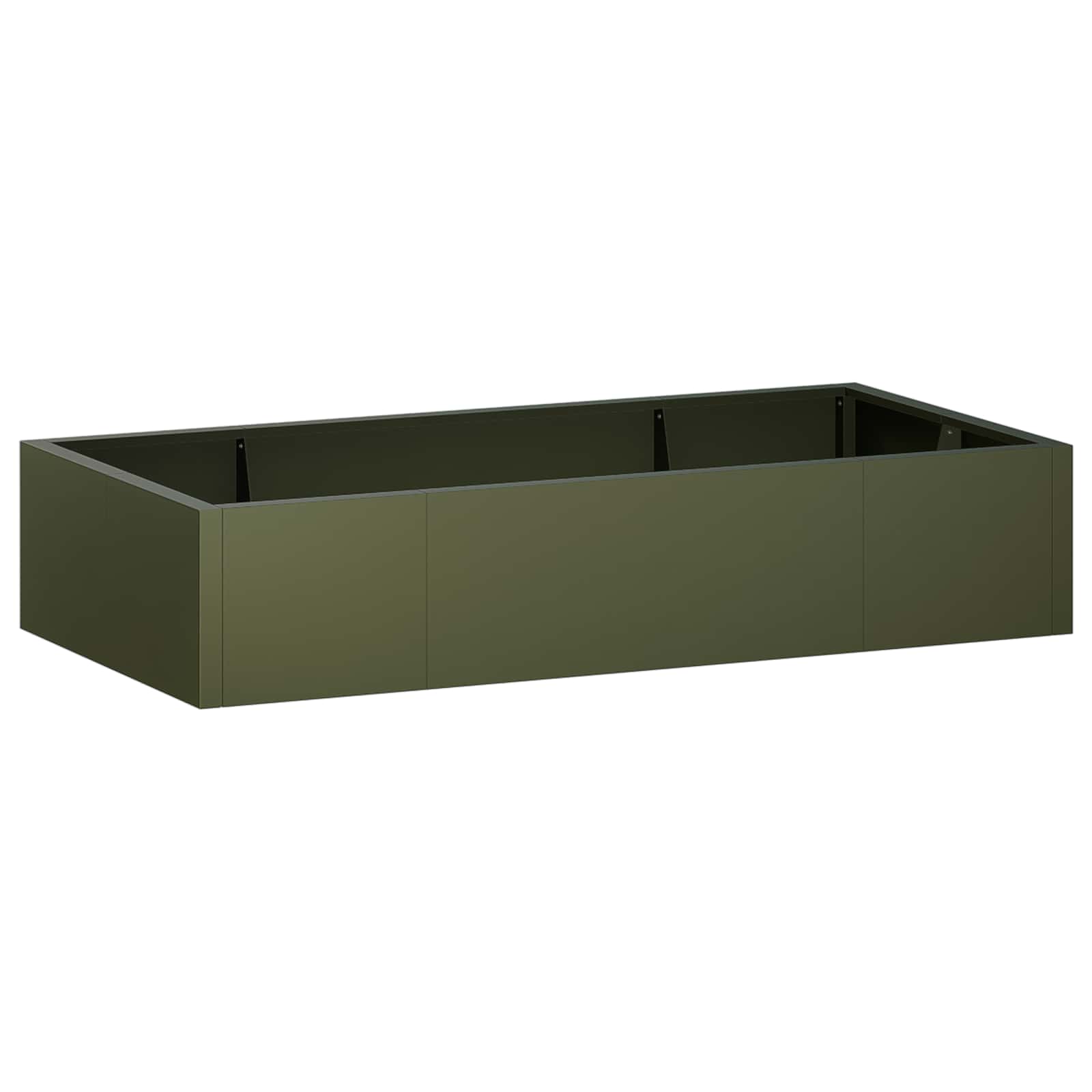 Retentiewall 6 st 200 x 100 x 30 cm Staal Olijfgroen