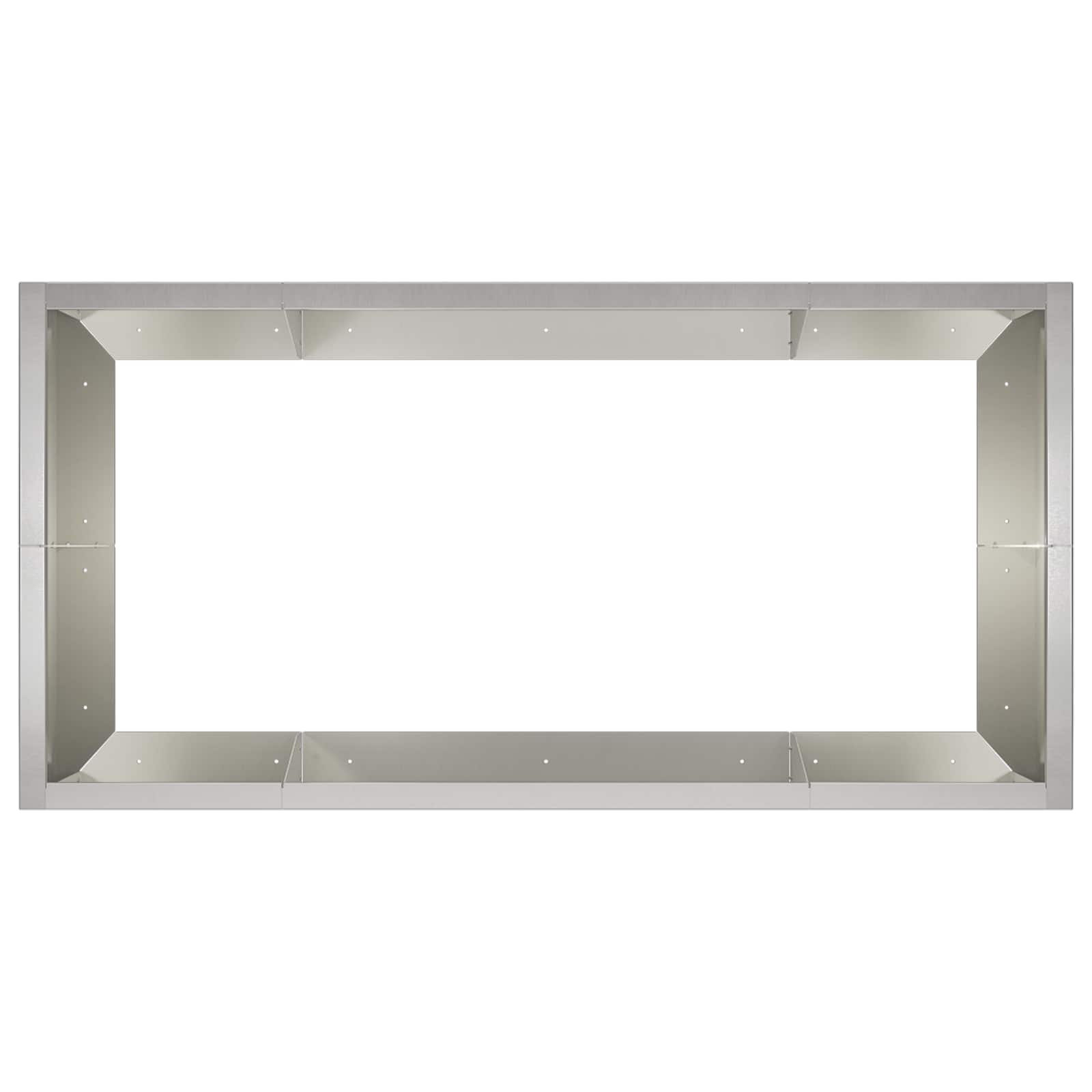 Retentiewall 6 st 200 x 100 x 30 cm Roestvrij staal zilver