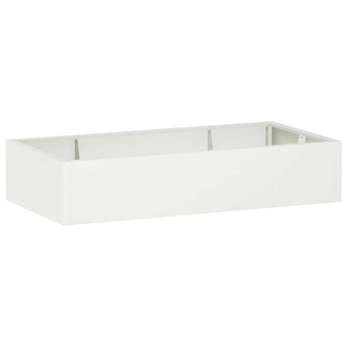 Retentiewall 6 st 200 x 100 x 40 cm Staal Wit