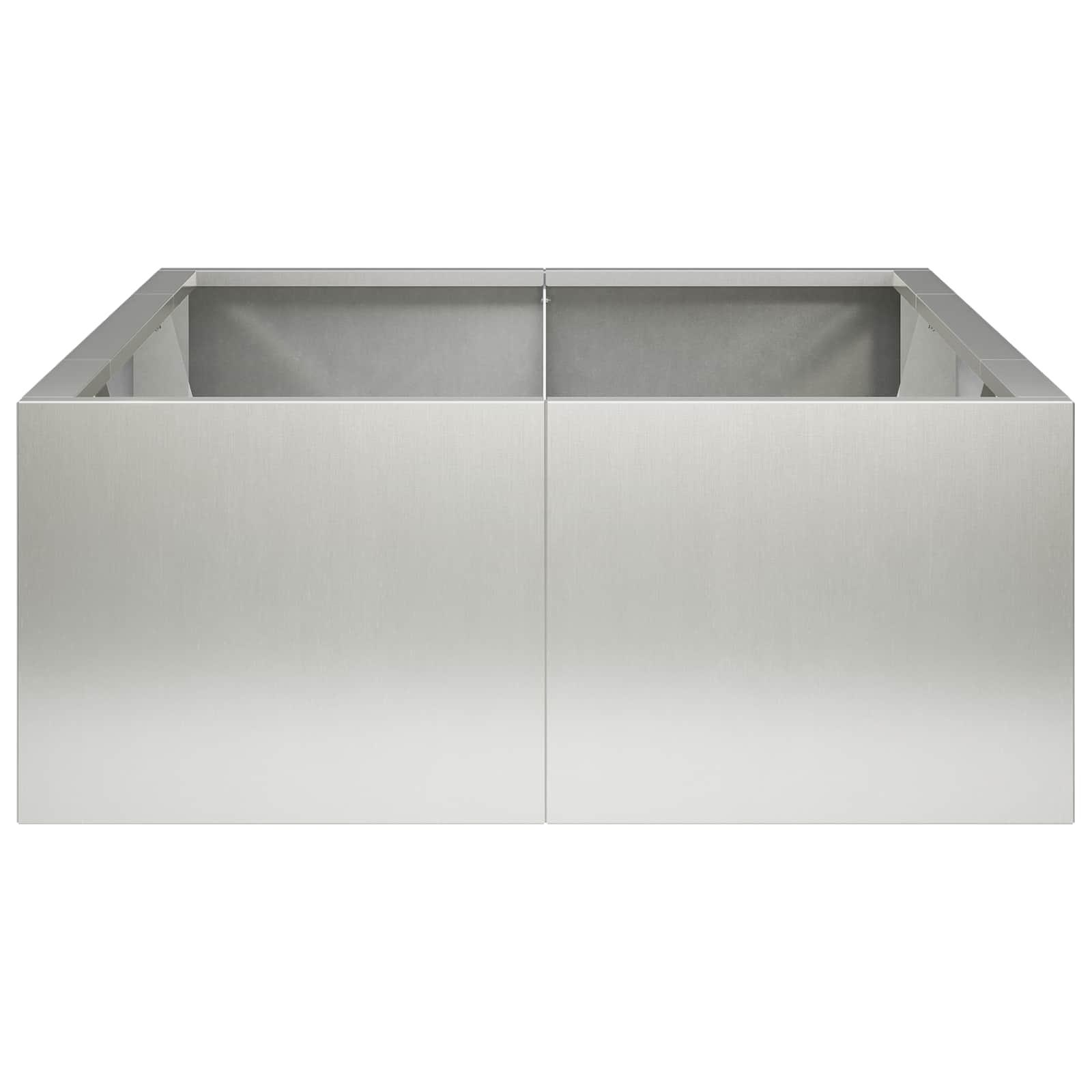 Retentiewall 6 st 200 x 100 x 40 cm Roestvrij staal zilver