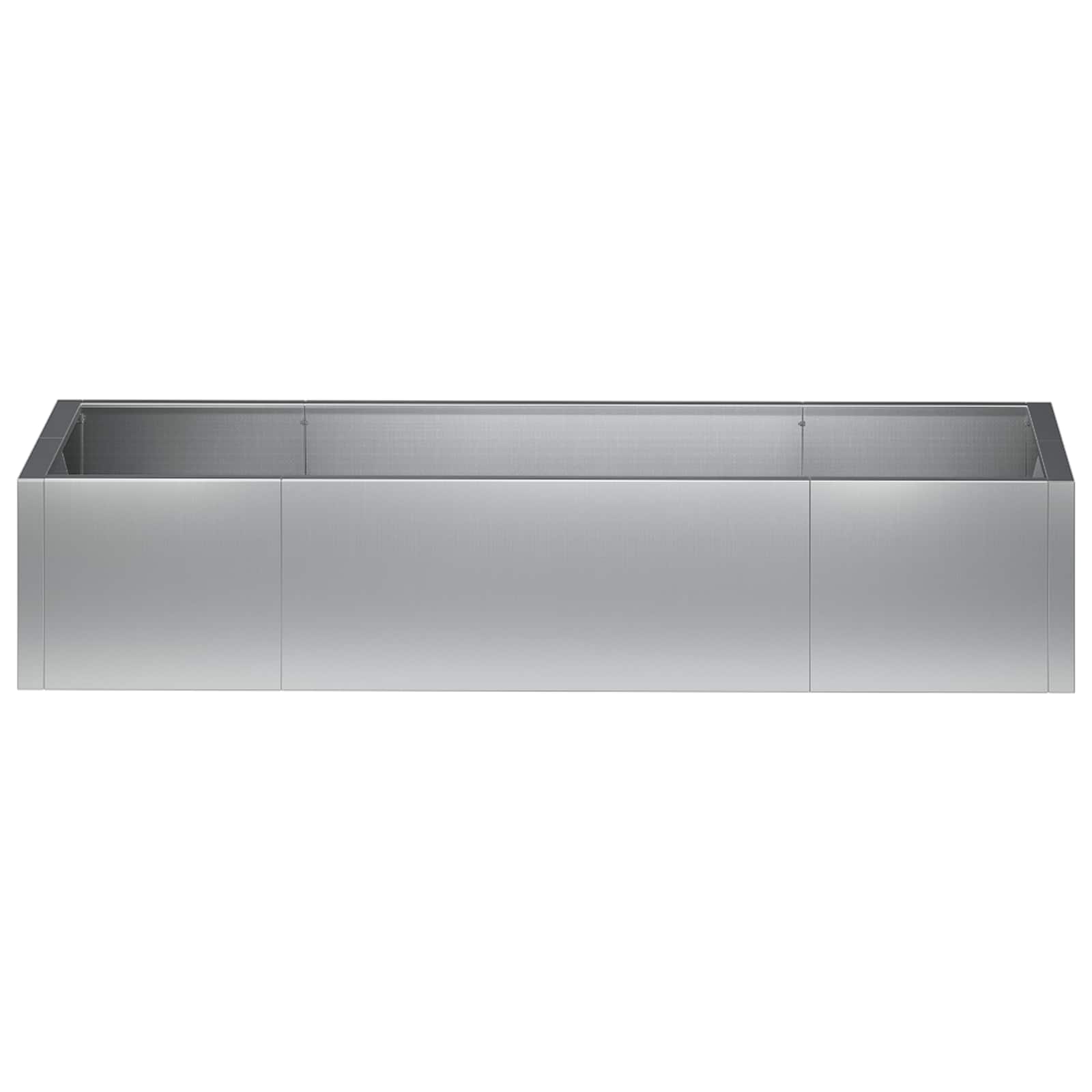 Retentiewall 6 st 200 x 100 x 40 cm Gegalvaniseerd staal zilver