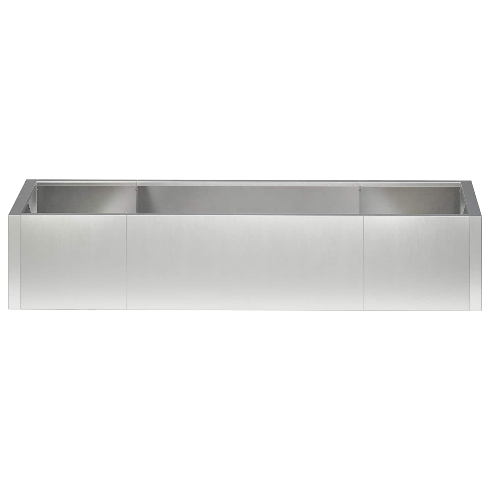 Retentiewall 6 st 200 x 100 x 50 cm Roestvrij staal zilver