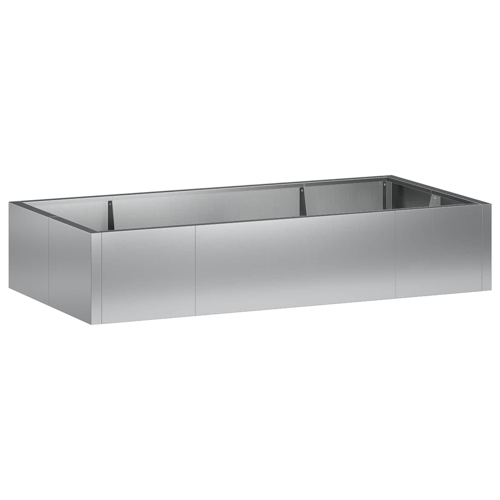 Retentiewall 6 st 200 x 100 x 50 cm Gegalvaniseerd staal zilver