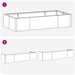 Retentiewall 6 st 200 x 100 x 50 cm Gegalvaniseerd staal zilver